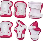 Parliky Protective Gear Hoverboard E Scooter Helmet erblading Gear Bicycles Scooters for Scooter Helmet Helmet Skate Accessories Boys Kit Pink