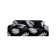 SOGA High Stretch 3-Seater Leaf Design Sofa Slipcover