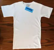 Plain white T-shirt Gymphlex Fit For Sport 30-32 inch chest NEW boy girl tee top