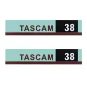 TASCAM 38 Tape Deck Badge Custom Aluminum 74mm(2.9")X15mm(0.59")