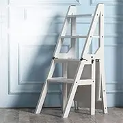 Outdoor Home Dual-Purpose Step Stool,Indoor Multifunctional Ladder Chair Four-Step Ladder Rack Chair Chair Dual-Use,C