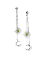 Samuel B. Silver 0.90 ct. tw. Peridot Moon & Star Earrings