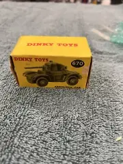 Vintage Dinky Toys Meccano 670 Armoured Car 1950s In Original Box NMint Model.