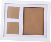 Kisangel 1 Set Newborn Prints Keepsake Kit Memory Art Frame for Handprint Footprint Photo Display Unique Shower Nursery