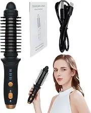 Curling Brush, Curling Brush Heated, Electric Heated Hair Round, Iron, Nylon Bristle Styling Tool For Home, Travel, Business Trip, Hotel, Dormitory