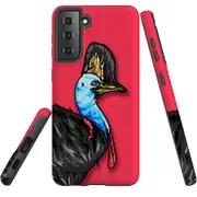 For Samsung Galaxy S22+ Plus Case, Armour Cover, Cassowary Portrait