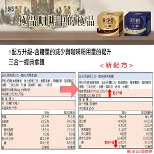 貝納頌 三合一咖啡:拿鐵/曼特寧、二合一咖啡〔無添加糖〕:拿鐵/曼特寧 【盒裝沖泡包】 (5折)