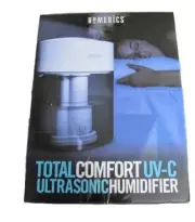 Total Comfort UV-C Ultrasonic Humidifier Cool/warm Mist White Homedics .97 Gal.