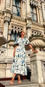 Aje Dress Size AU 4 / US 0 Capuchine Puff Sleeve Midi Dress