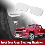 for Ford F-150 F-250 Lobo Pair Front Door Panel Courtesy Light Lens Transparent (for: Ford)