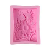 2Pcs Silicone 3D Flexible Sunflower Candle Soap Making Mould Cake Handmade Diy Mold