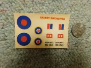Airfix decals 1/72 Fairey Swordfish H32