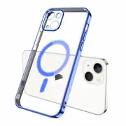 For Apple iPhone 13 MagSafe Magnetic Case with HaloLock Shockproof Military Grade Protection Scratch Resistant Back Protective Cover (Light Blue)