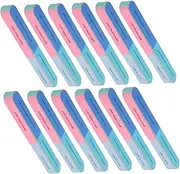 Vaguelly 12Pcs Nail File Blocks Sided Buffing Tools for Professional Manicure Washable Nail Polisher for Polishing Shining Fingernails Salon