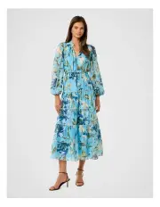 [Forever New] Jessie Button Down Midi Dress in Blue