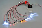 1/10 RC 2.4G 12LED Light Kit Brake+Headlight+Signal for HSP HPI Model Car Truck