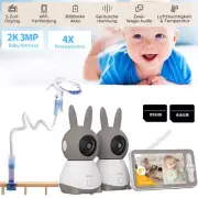 ieGeek 2K Baby Monitor 5" WiFi Video Monitor w/ Camera Cry Detection Temperature