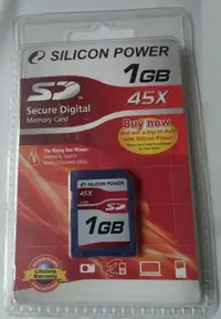 在飛比找露天拍賣優惠-全新品 1G 廣穎電通 SD CARD記憶卡1GB 45X 