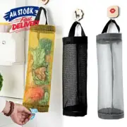 Hanging Holder Tash Mesh Storage Organizer Garbage Bags Plastic Bag Dispenser YA