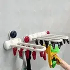 Wall Mounted Socks Drying Rack Punch-Free Towel Hung Hook for Home