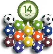 Foosball Table Replacement Foosballs- 14 Pack - 36Mm Game Tabletop Size - Multi