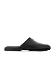 grosgrain tab pebbled slippers US7.5,US8 black