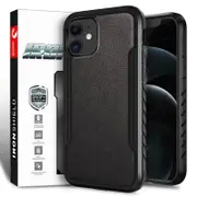 Zuslab iPhone 11 Case Iron Shield Prime Leather Black