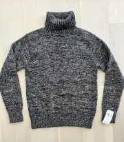 RRL Ralph Lauren Marled Cotton Wool Blend Turtleneck Sweater-men- XS