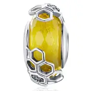 Solid 925 Sterling Silver Hornet Nest Charm