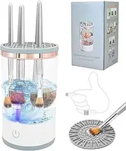 YBVABE Makeup Brush Cleaner, Quick Efficient Electric Makeup Brush Cleaner Machine with Rechargeable Battery for Deep Cleaning All Types of Makeup Brush Sets, Automatic Cleaning and Drying