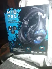 ONIKUMA K1B PRO Gaming Headset with Mic for PS4, Xbox One, S, Laptop, PC - Blue