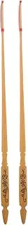 Sosoport 2pcs Yangqin Mallets with Pattern Professional Dulcimer Hammer Sticks for Music Performance Practice Rosewood Accessory for Versatile Use