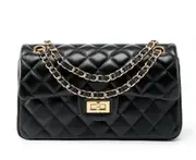 043 Fashion Chain Diamond Grid Bag Single Shoulder Crossbody Bag Small Square Bag