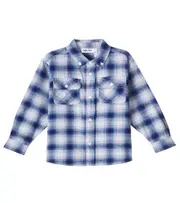 [Molo] Molo Rozzy plaid cotton shirt Y 11/12 blue