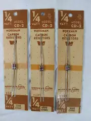 VTG 1/4 Watt Workman Carbon Resistors 2200 4700 5600 Ohm +-10%