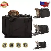 Flexible Height SturdiBag Pro 2.0 Pet Carrier with Safety Clips & Straps, Black