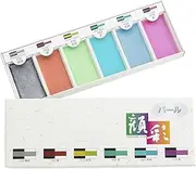 Bokuundo paint Kaoirodori Pearl 6 Color Set 15502