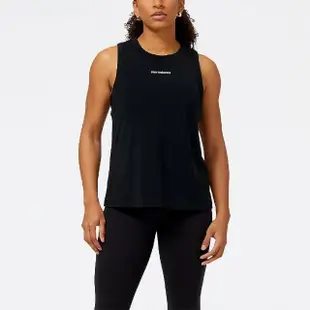 【NEW BALANCE】背心 Achiever Tank Top 女款 黑 無袖 寬版 快乾 NB 紐巴倫(WT31104BK)