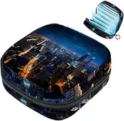 Sanitary Napkin Storage Bag,Period Bag,View Architecture Tower Sky,Sanitary Bags for Feminine Products