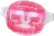 Cold Face Eye Mask Ice Face Mask for Dark Circles Puffiness (Pink Transparent)