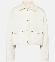 [Moncler] Moncler Chitre quilted jacket UK 18 white