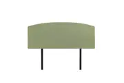 Linen Fabric Queen Bed Curved Headboard Bedhead - Olive Green