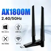 WiFi6 USB3.0 Wireless Adapter Dual Band 2.4G/5GHz 802.11AX Wi-Fi Dongle