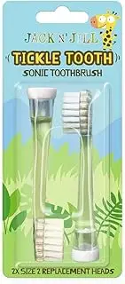Jack N' Jill Kids Sonic Toothbrush Replacement Heads, 2 Piece Pack