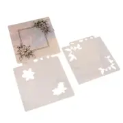 Plastic Embossing Folder Flower Painting Stencils Scrapbooking Template for Card