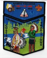 Boy Scout OA 216 Nampa-Tsi Lodge 2015 Centennial Flap Set #1