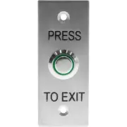 NIDAC DE02 Press To Exit Button Flush Stainless Steel Push Button 30(W) x 75(H)
