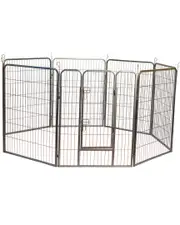 Iconic Pet Heavy Duty Metal Tube Pen Pet Dog Exercise and Training Playpen