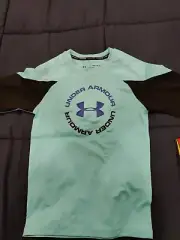 Under Armour Boys UA Comp Short Sleeve swim T-shirt UPF 50 YMD NWT