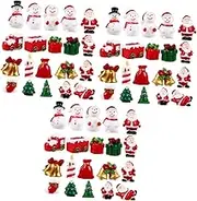 IWOWHERO 3sets Micro Christmas Adornment Miniature Ornament Set Christmas Theme for Party 20pcs*3